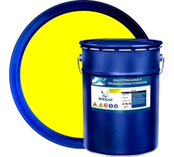 Изображение товара Эмаль Мицар ХС-119, 20 кг, желтая УТ000010828