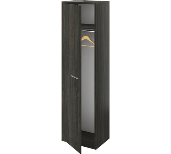 Изображение товара Шкаф Монолит Дублин для одежды (550x400x1980) (ДБ99_1+ДБ99_2) Дерево карбон12 ДБ99.12