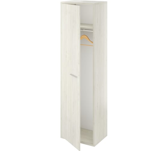 Изображение товара Шкаф Монолит Дублин для одежды (550x400x1980) (ДБ99_1+ДБ99_2) Скандинавское дерево белое38 ДБ99.38