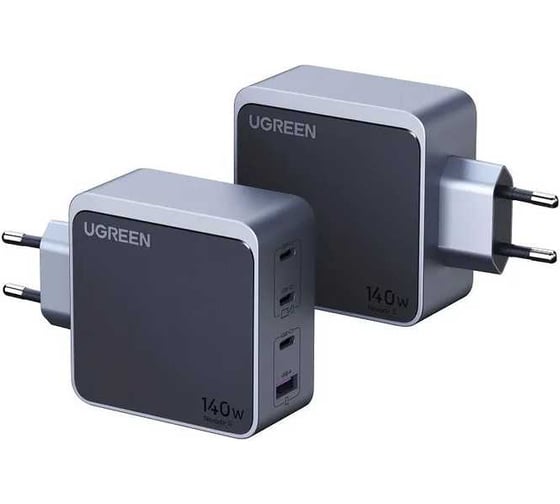 Изображение товара Сетевое зарядное устройство UGREEN X570 45575 Nexode S 140W USB-A+3USB-C GaN Tech Fast Charger EU. Цвет: серый 45575_