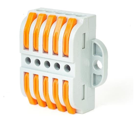 Изображение товара Строительно-монтажная клемма HLT (проходная) СК-225 (0.4-2.5мм2 и 0.5-4.0мм2) (3шт./уп.) 081-19-068