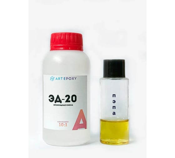 Изображение товара Эпоксидная смола ArtEpoxy ЭД-20 с отвердителем ПЭПА 110 г эпоксидный клей ВИ-21698