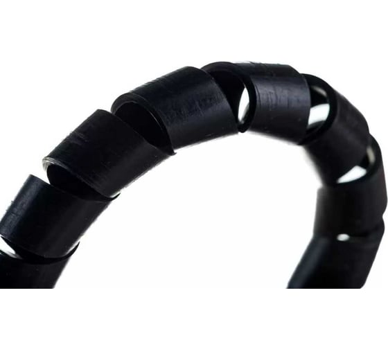 Изображение товара Cпиральная пластиковая защита PARLMU полипропилен высокой очистки, размер 16, плоская поверхность, черный, 2 м HPS-16-F11 PR2100500