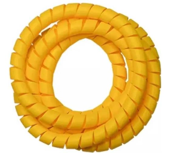 Изображение товара Cпиральная пластиковая защита PARLMU полипропилен, размер 52, плоская поверхность, цвет желтый, длина 2 м SG-52-F12-k-2 PR0201300-2