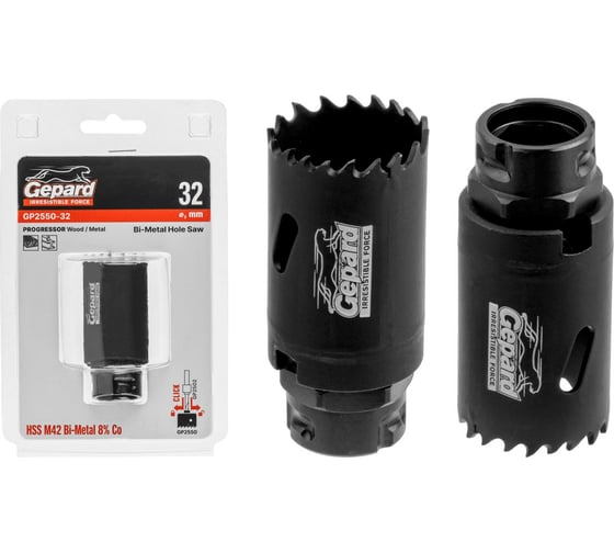 Изображение товара Коронка биметаллическая GEPARD PROGRESSOR 32 мм GP2550-32