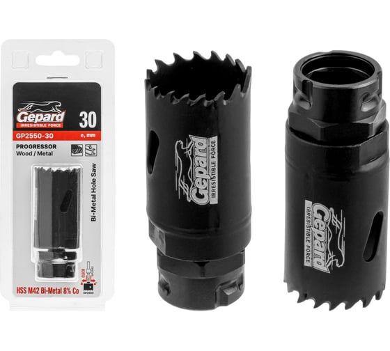 Изображение товара Коронка биметаллическая GEPARD PROGRESSOR 30 мм GP2550-30