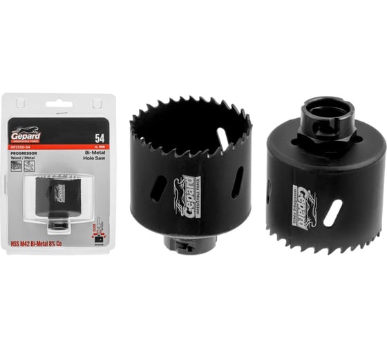 Изображение товара Коронка биметаллическая GEPARD PROGRESSOR 54 мм GP2550-54