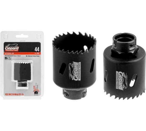 Изображение товара Коронка биметаллическая GEPARD PROGRESSOR 44 мм GP2550-44