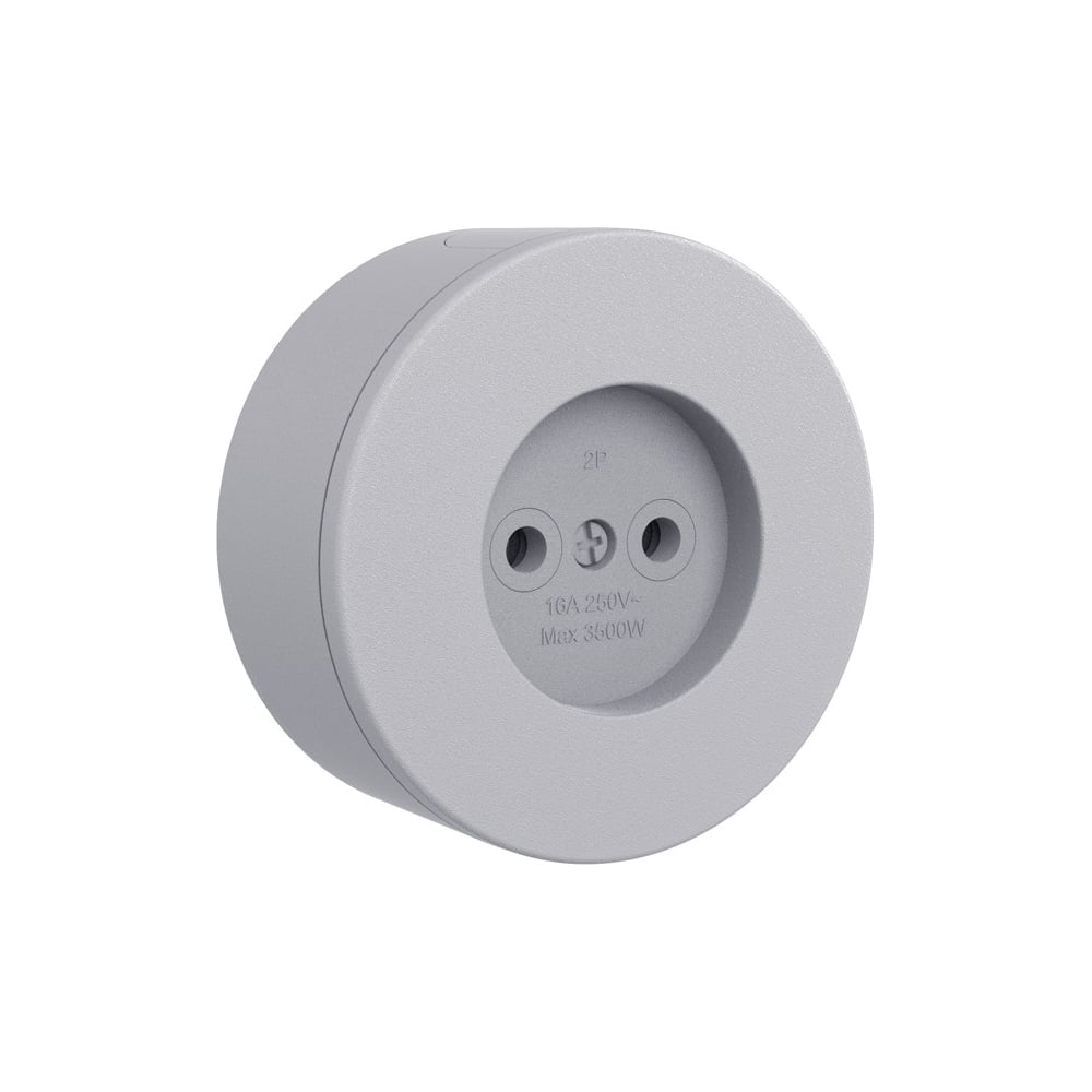 Изображение товара Розетка OVIVO X-One 1 пост без заземления серый комплект 2 шт