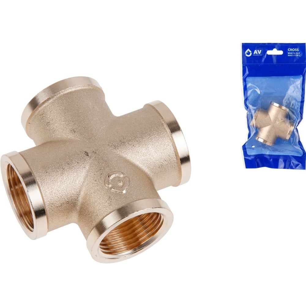 Изображение товара Крестовина AV Engineering 3/4 вн.-вн.-вн.-вн. AVE312002