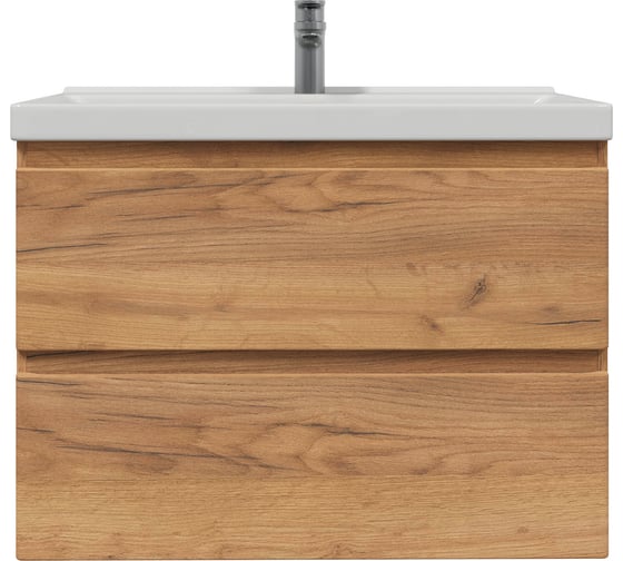 Изображение товара Тумба с раковиной RUVANN STELLO 80 + Фест 80 в ванную подвесная голд крафт Т.STELLO-GK.П-80П-KIT-FES