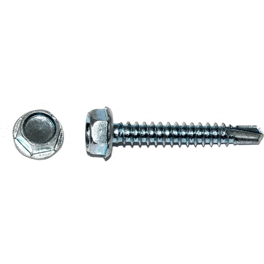 Изображение товара Саморез кровельный без шайбы 23 Болта 5,5x38 цинк, сверло РТ-3, 50 шт