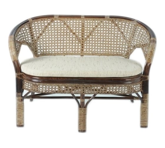 Изображение товара Двухместный диван с подушкой Vinotti 02/15С Темный Коньяк