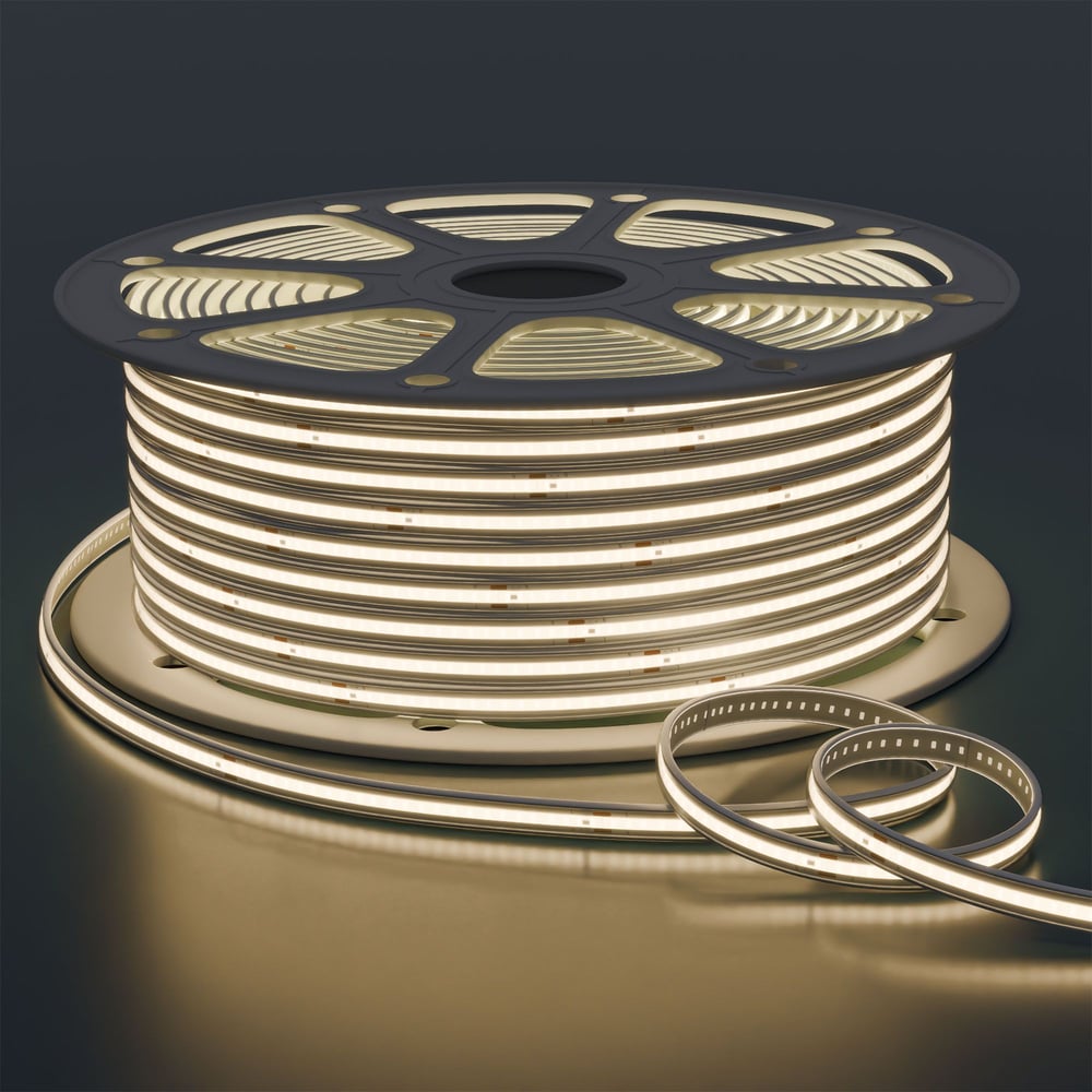 Изображение товара Светодиодная лента Apeyron 220В 9Вт м COB IP65 50м дневной белый