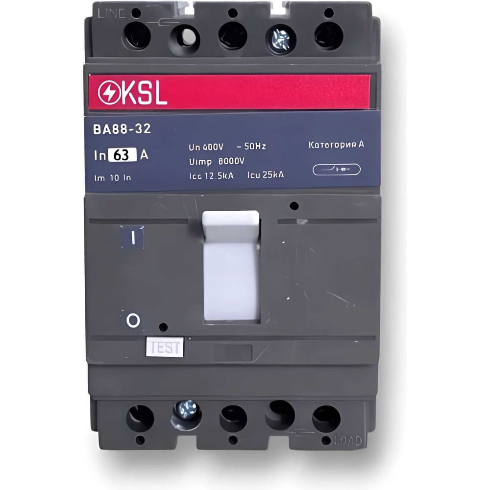 Изображение товара Автоматический выключатель KRASO ВА88-32 3Р 63А 25кА KSL - надежная защита электросетей