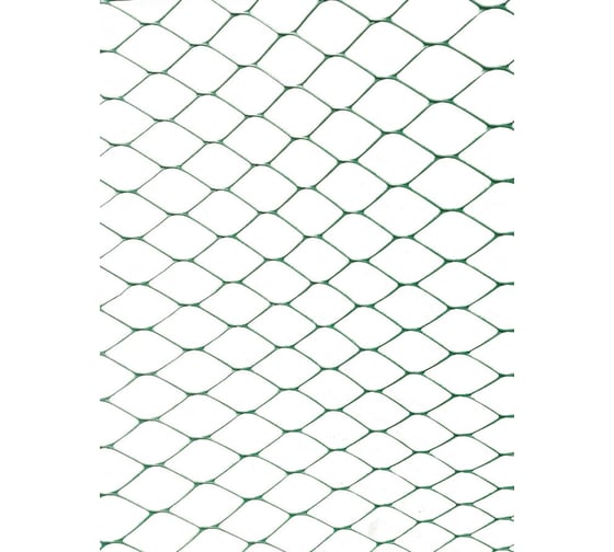 Изображение товара Сетка пластиковая, садовая, заборная (шпалера) ООО УЛПЗ ШЕСТИГРАННИК 3030 (зеленый) 1,5м10м 4687206759428