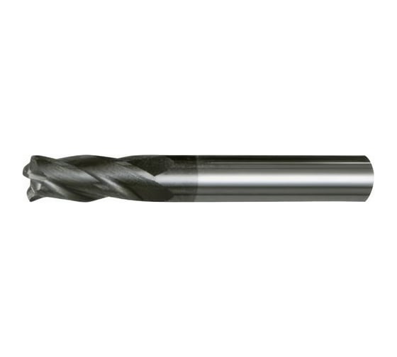 Изображение товара Фреза радиусная DESKAR d4.0, R1.0, 4x16x75, цилиндрический хвостовик, 4F, TiALN, P<HRC50 M, K, 00-00057479