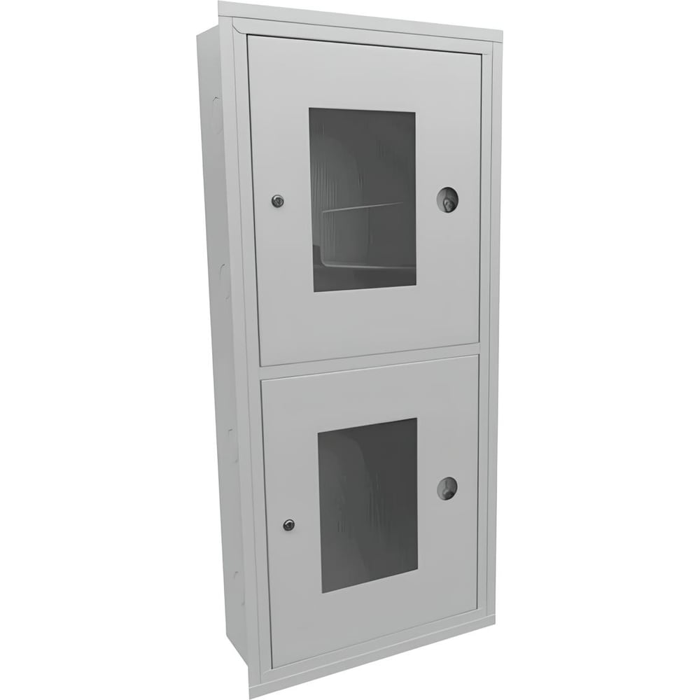 Изображение товара Встроенный шкаф пожарный Балтика-01 для огнетушителей и рукавов 1300x540x230 мм бялый 016-4282