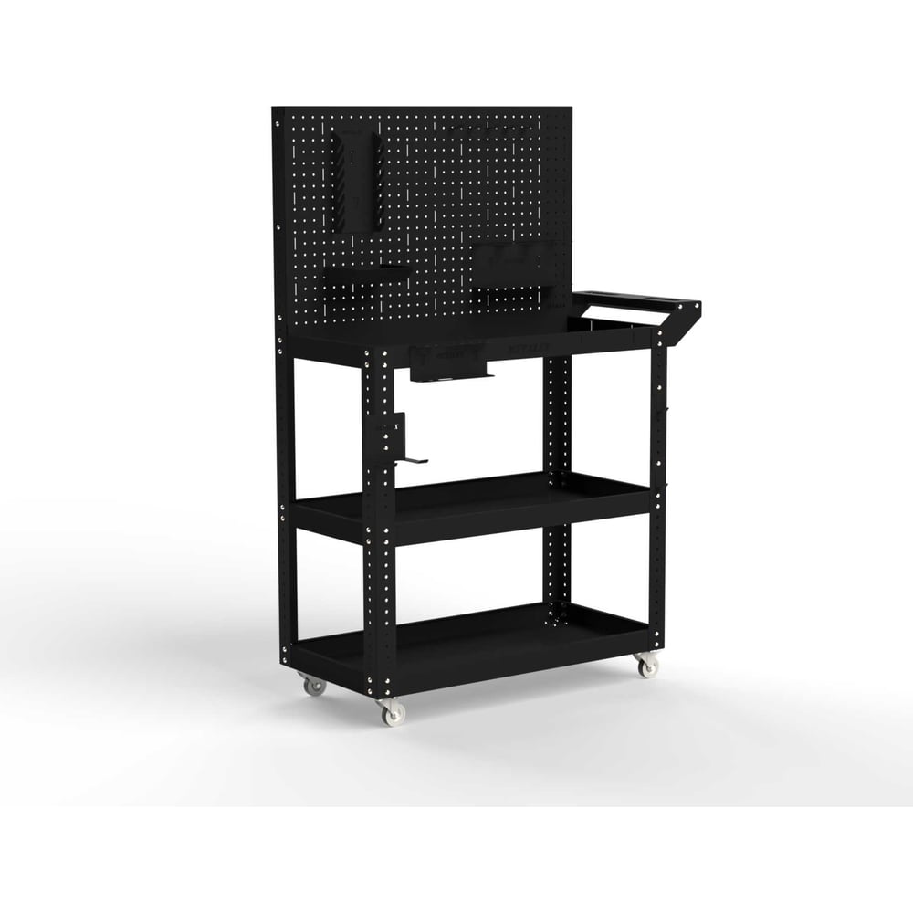 Изображение товара Тележка инструментальная ООО Металекс Metalex Тип 4 700x350x800 мм, 3 полки, черный 118299
