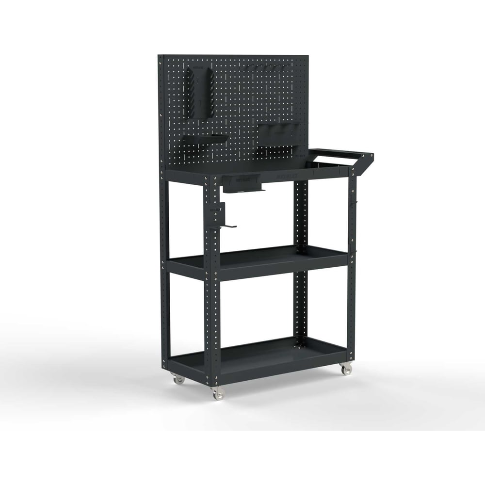 Изображение товара Тележка инструментальная ООО Металекс Metalex Тип 4 700x400x950 мм 3 полки серый