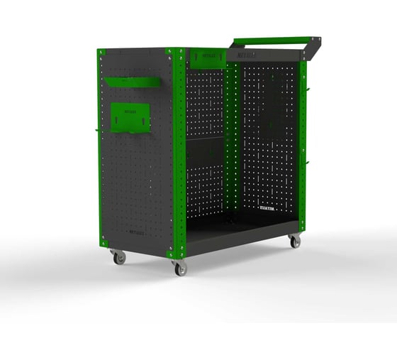 Изображение товара Тележка инструментальная ООО Металекс Metalex Тип 3 800x400x800 мм, 2-е полки, серо-зеленый 118340