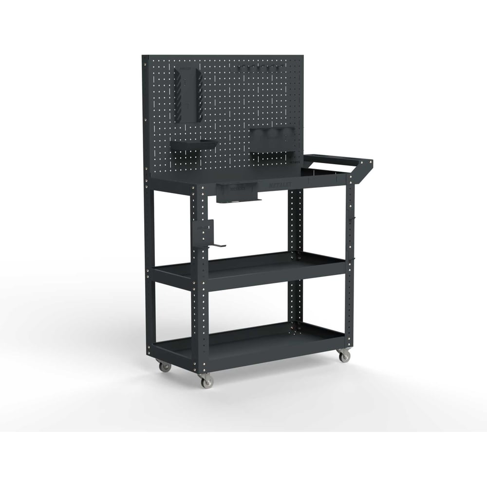 Изображение товара Тележка инструментальная ООО Металекс Metalex Тип 4 700x350x800 мм, 3 полки, серый