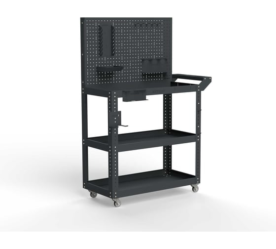 Изображение товара Тележка инструментальная ООО Металекс Metalex Тип 4 800x400x950 мм, 3 полки, серый 118294