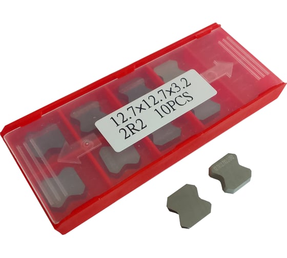 Изображение товара Нож сменный циклевочный FHONK 12.7x12.7x3.2 R=2 HW (упаковка 10шт) 12712732R2FK07-10