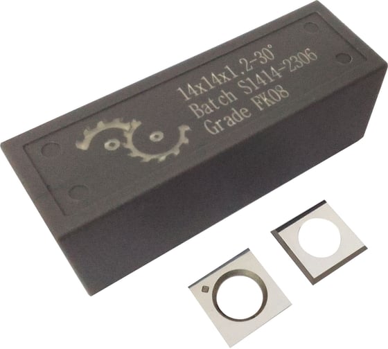 Изображение товара Нож сменный квадратный твердосплавный FHONK 14x14x1.2 30º HW (упаковка 10шт) 141412FK08-10