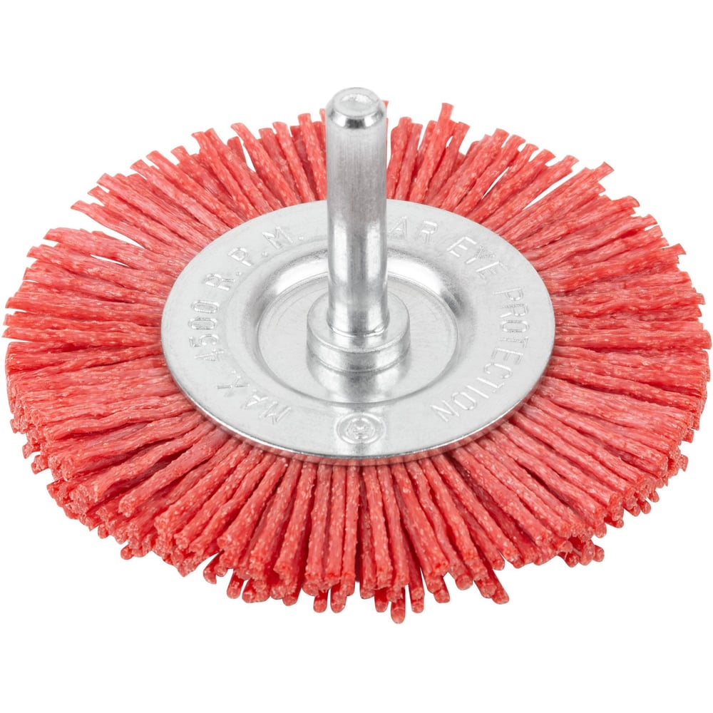 Изображение товара Корщетка-колесо нейлоновая 100мм со шпилькой ООО ПКФ Сварком