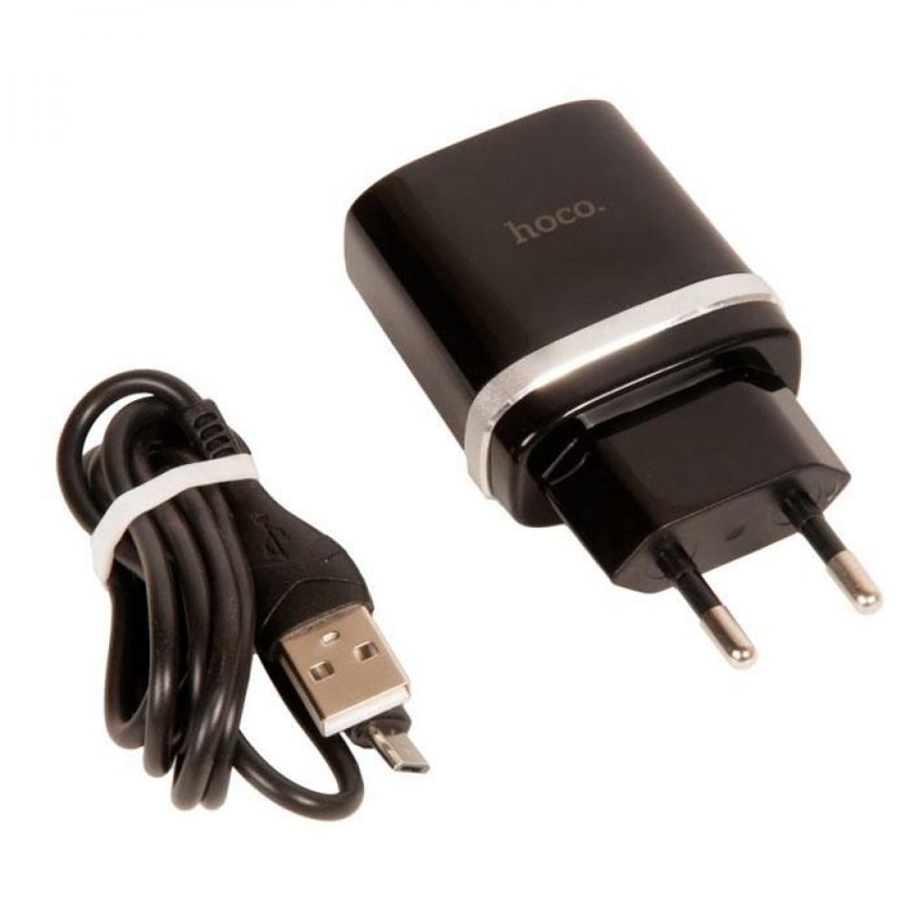 Зарядное устройство Hoco кабель usb micro usb hoco u91 1m силиконовый серый