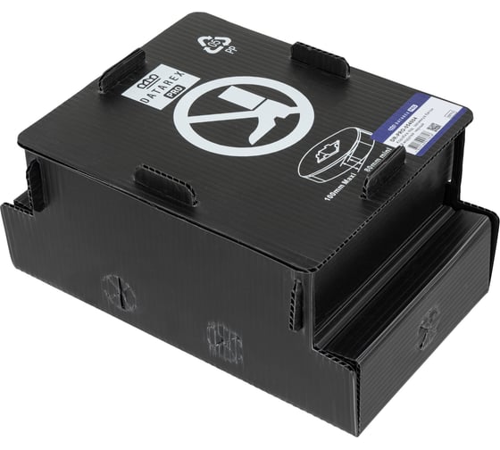 Изображение товара Коробка под заливку в бетон DATAREX, 8 модулей, черный DR-PRO-054004