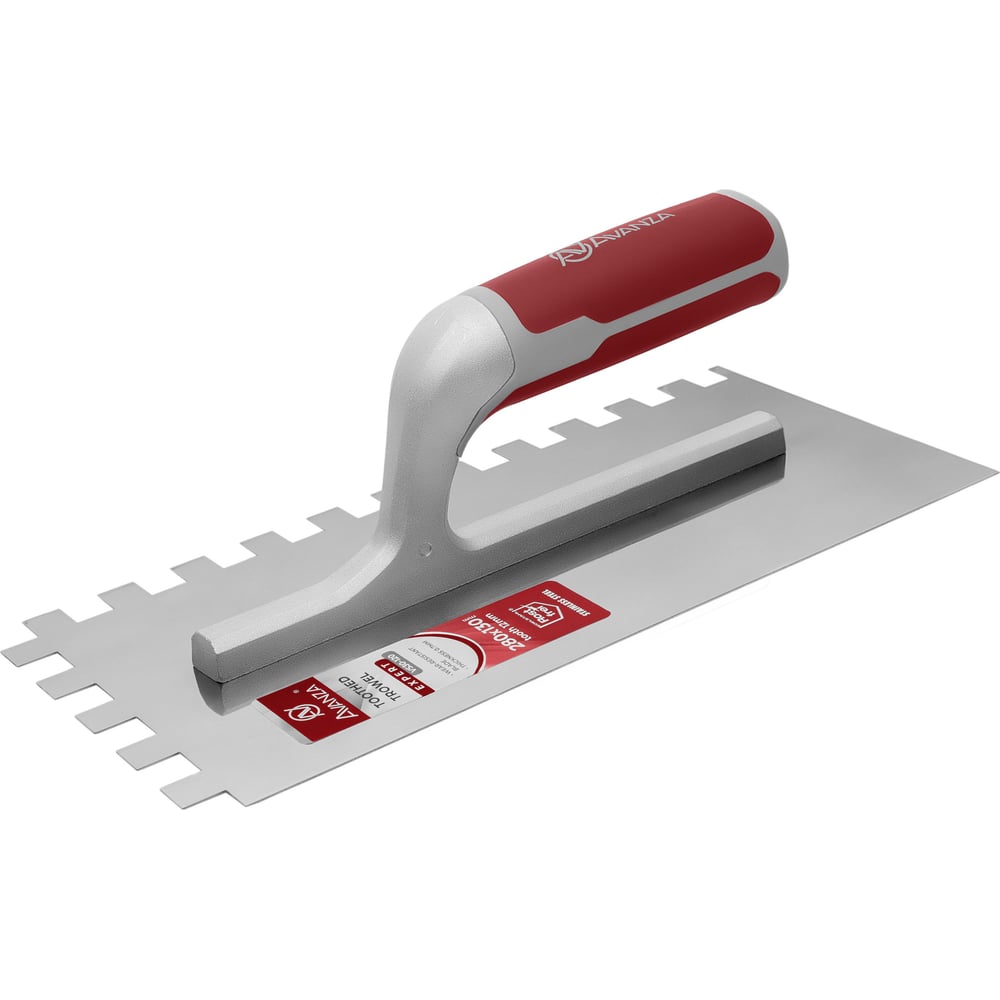 Изображение товара Гладилка Avanza 280x130 мм с зубцами 12x12 мм профессиональный инструмент