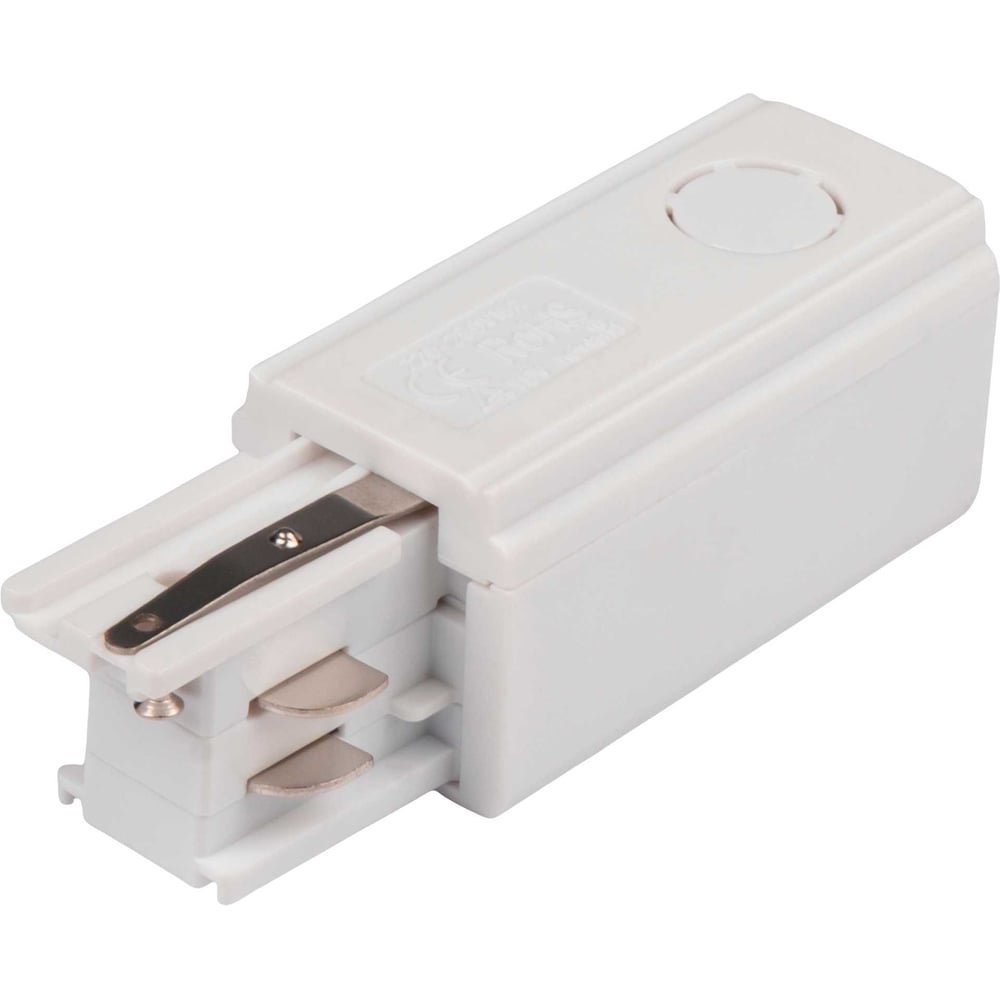 Изображение товара Сетевой коннектор Jazzway левый к шинопроводу трехфазному 3P PTR EC-WH Left белый