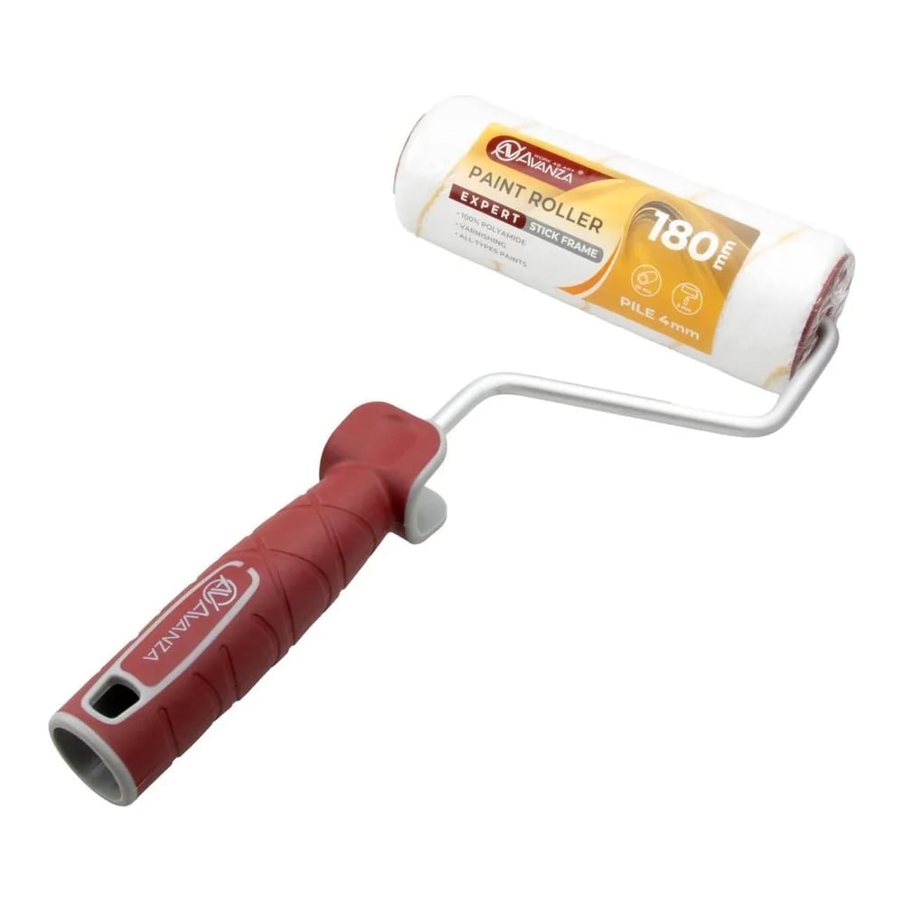 Изображение товара Валик с ручкой Avanza 180 мм ворс 4 мм полиамид профессиональный