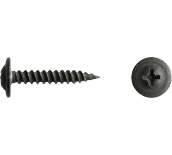 Изображение товара Саморез для металла ЦКИ ПРОФИ, с прессшайбой, остроконечный, 4.2х65, ЦЧ, Ph 2, уп. 100 шт. 62091