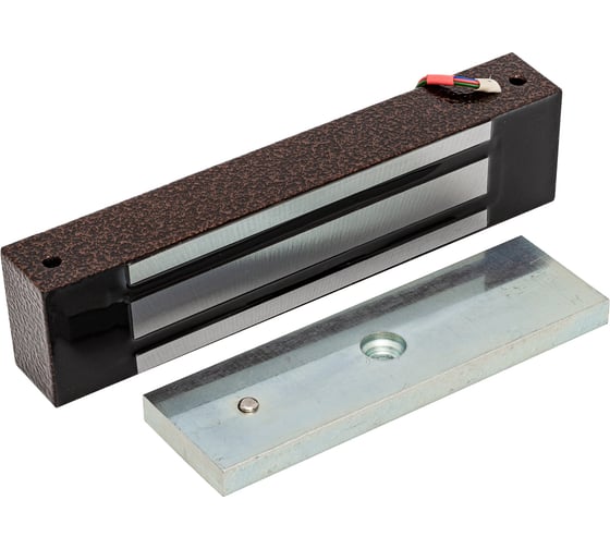 Изображение товара Электромагнитный замок ACCORDTEC ML-400KB-2 с уголком, коричневый, усилие удержания 400 кг AT-15852