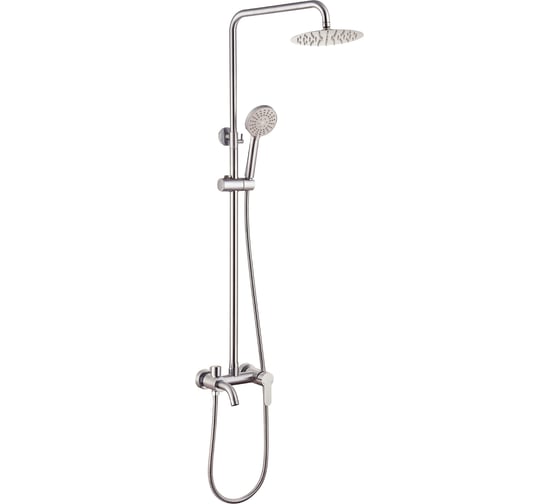 Изображение товара Душевая система с однорычажным смесителем для ванны/душа Agger ALFI никель AL01-93333
