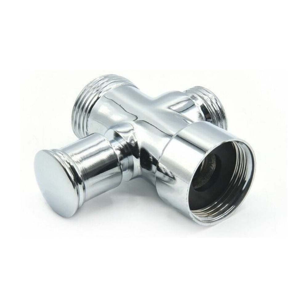 Изображение товара Дивертор из латуни с глянцевым хромированием на 2 выхода