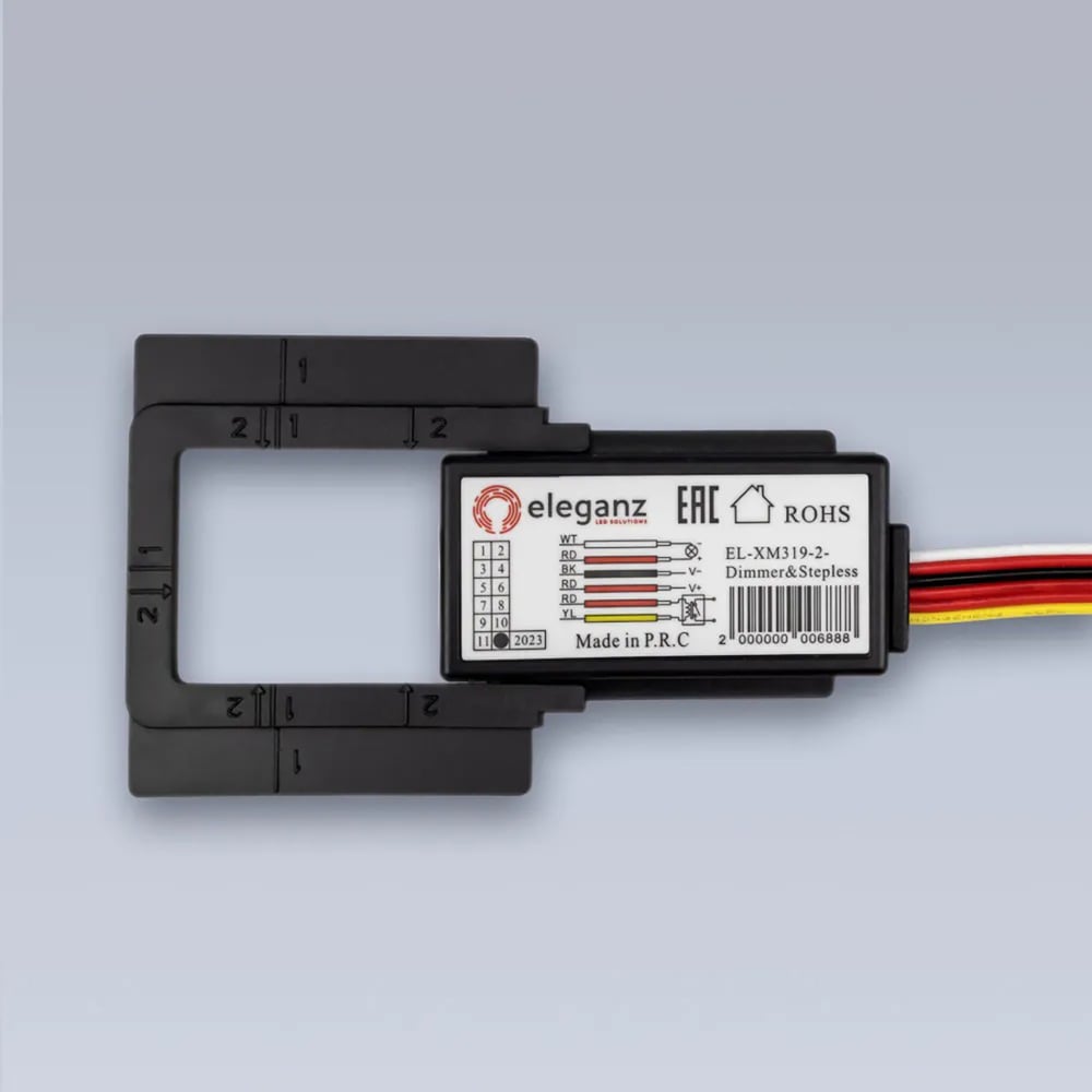 Изображение товара Диммируемый сенсорный выключатель для зеркал Eleganz 12/24V 5А NEW-STANDARD 5м EL-XM319-1-Dimmer
