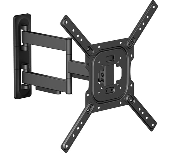 Изображение товара Кронштейн для телевизора 23-65 наклонно-поворотный настенный Palladium 35 кг, чёрный, модель 8 116489