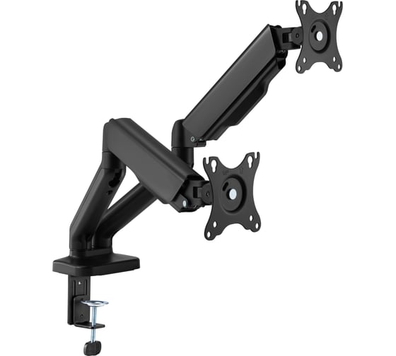 Изображение товара Кронштейн для монитора для двух экранов 17-32 настольный Palladium 2-9 кг, чёрный, модель 17 116479