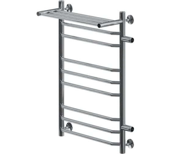 Изображение товара Полотенцесушитель MIXLINE MIRA 80x50x50 г2 1'' НР, 8 перекладин + полка, првое подключение, водяной 556677