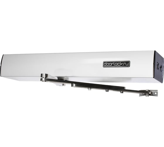 Изображение товара Привод DLA30LF с рычажной тягой Doorlock серебристый, ширина створки 530-1400 мм, с монтажной платой, со встроенной пружиной 78001
