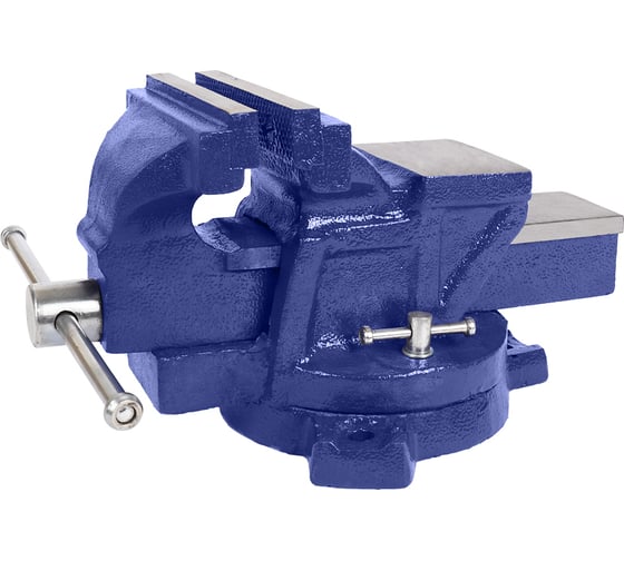 Изображение товара Слесарные поворотные тиски с наковальней KRAFT 125 мм KT 705209