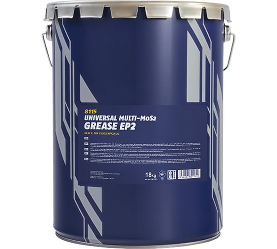 Изображение товара Универсальная литиевая смазка MANNOL EP-2 Multi MoS2 Grease EP2 18 кг 2146
