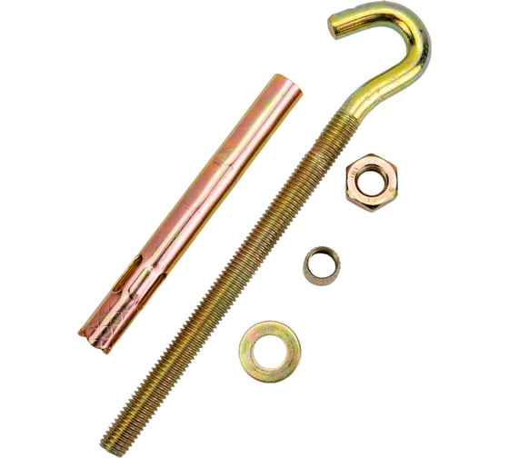 Изображение товара Анкер с крюком КРЕП-КОМП м10, 12х130, 3 шт. акр12130мф