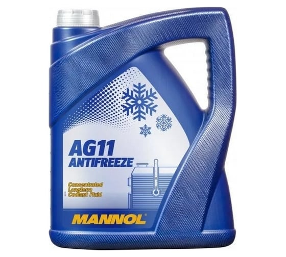 Изображение товара Концентрат антифриз MANNOL ANTIFREEZE LONGTERM AG11 синий, 5 л 2031