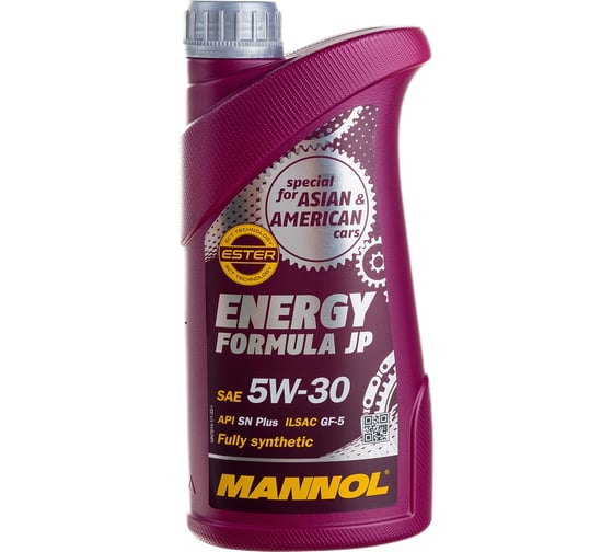 Изображение товара Синтетическое моторное масло MANNOL ENERGY FORMULA JP 5W30 1 л 1059