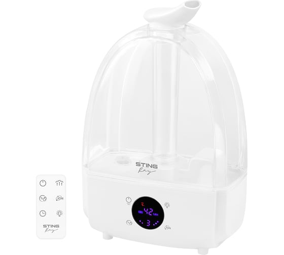 Изображение товара Увлажнитель воздуха с ионизацией STINGRAY ST-HF501C белый 39797